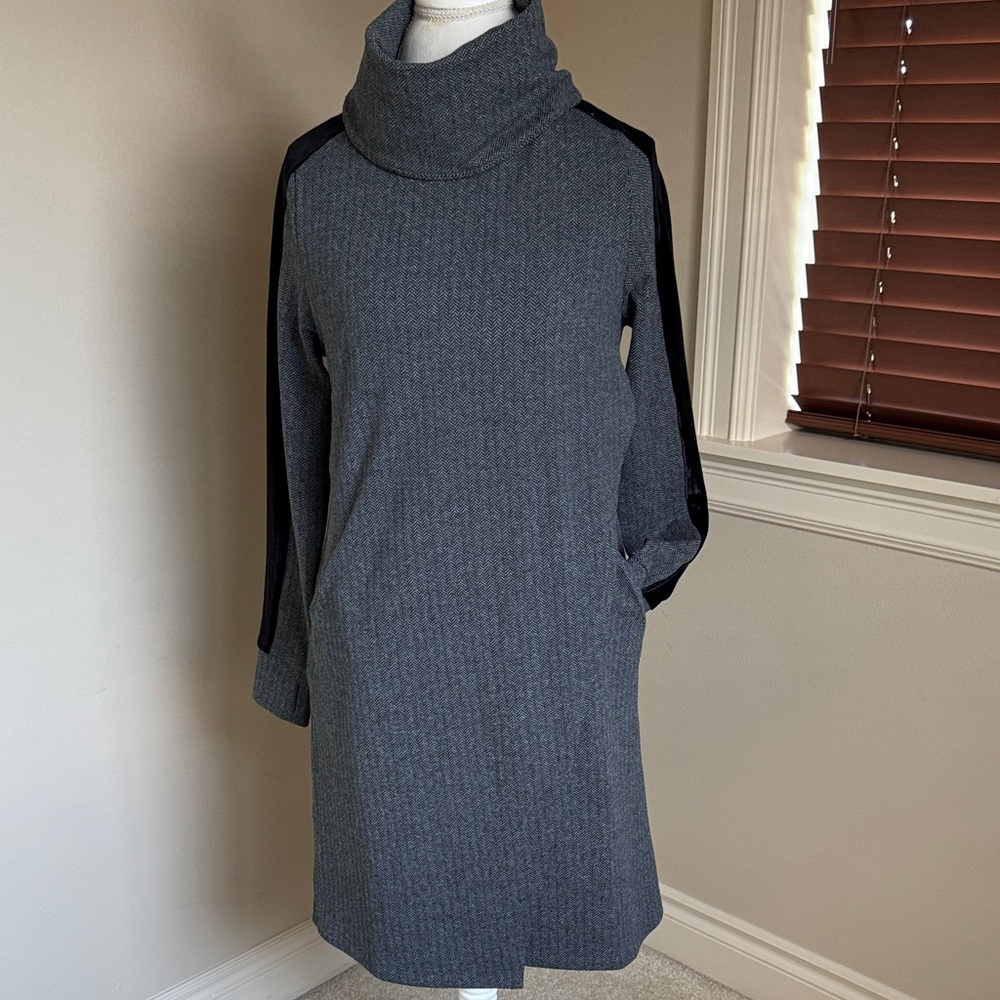 Soft Surroundings Charcoal Herringbone Knit